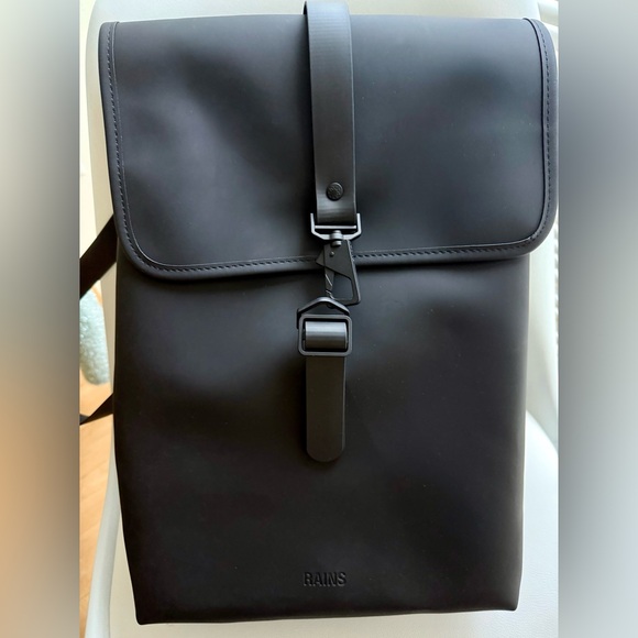 Rains Black Backpack - Picture 2 of 3